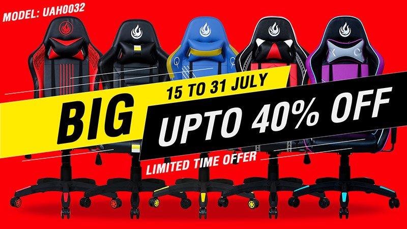Gaming Chair promotion 40% Off
