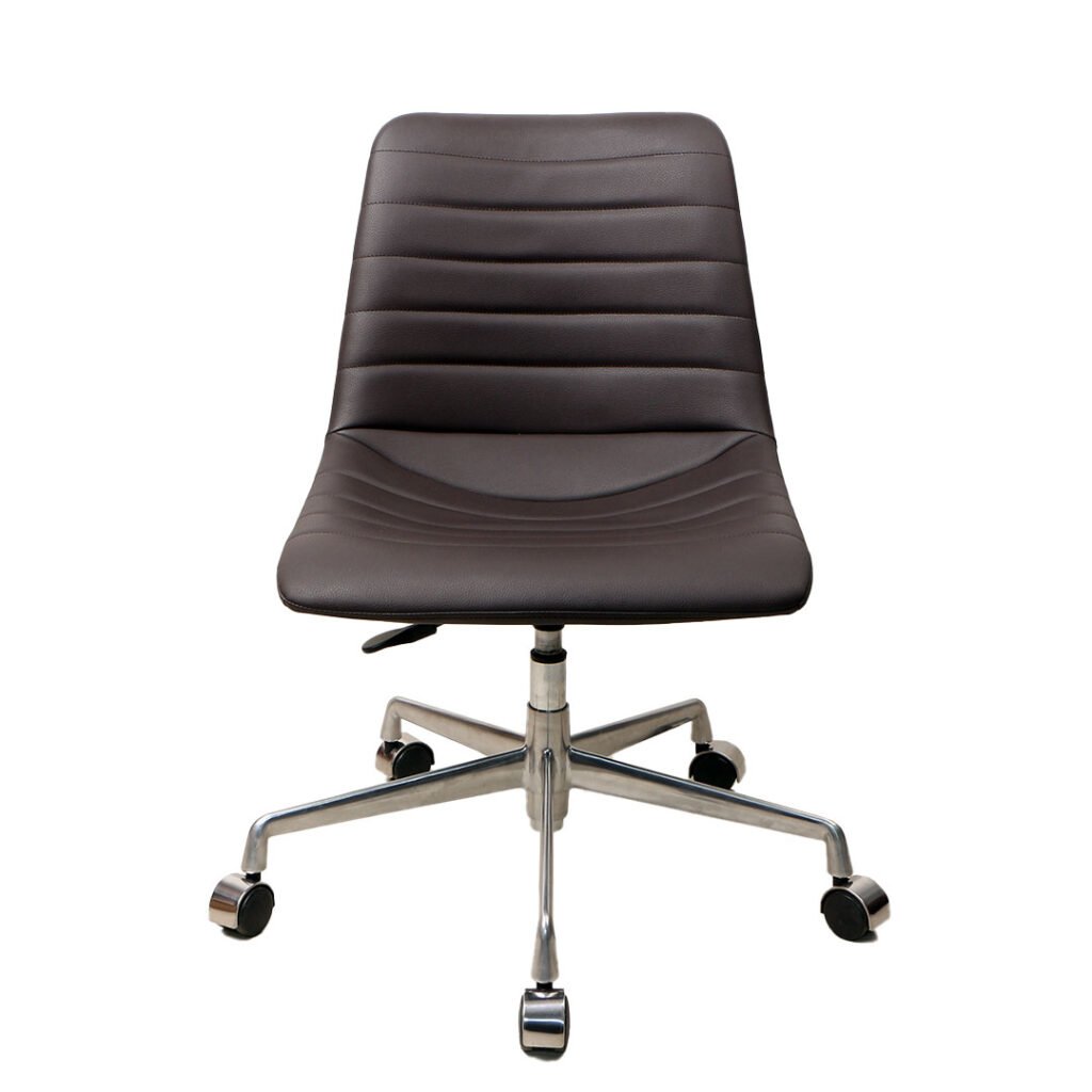 Contemporary Leather Armless Conference Cafe Chair U-BS0032